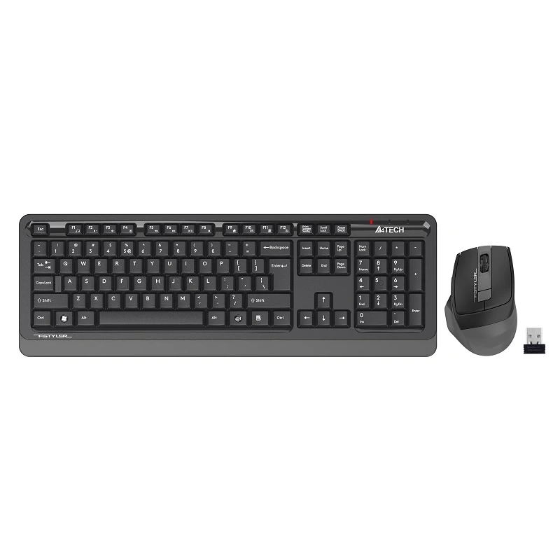 A4 TECH FG1035 2.4G GRİ Q FN-MM KLAVYE MOUSE 2000 DP KABLOSUZ