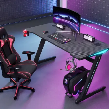 ADAX Base Z 120cm Ergonomik RGB Gaming Masa