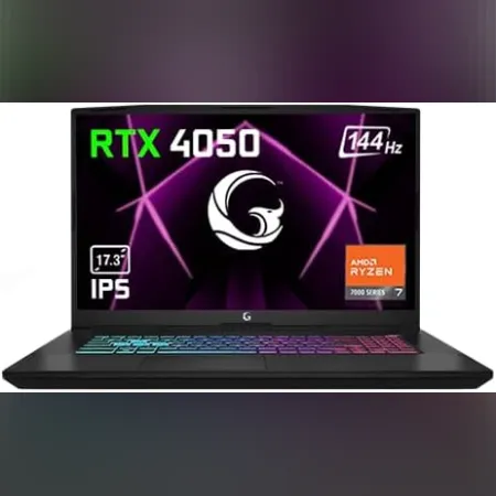 GAME GARAJ SLAYER R5-XL GAMING LAPTOP RYZEN 5-7535HS 16GB RAM 500GB SSD RTX4050 SSD 17.3" 144Hz DOS
