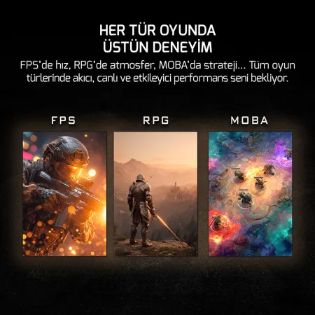 GAMEPOWER LUNIS L10 24" PIVOT 1MS 165 HZ IPS FHD GAMING MONITOR