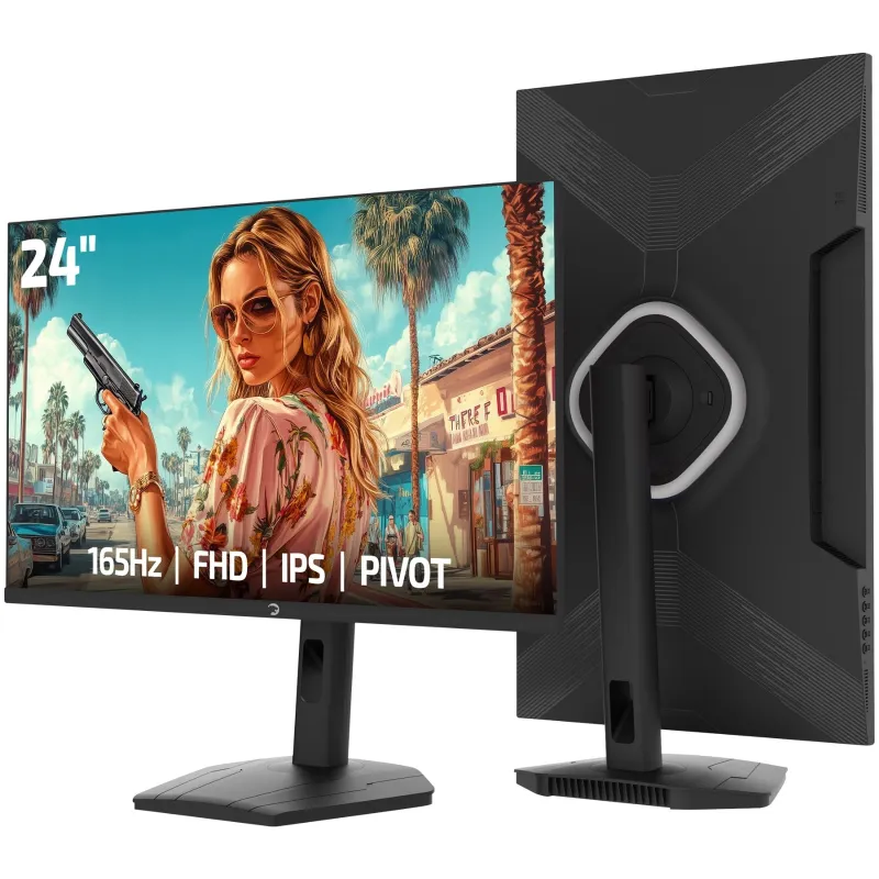 GAMEPOWER LUNIS L10 24" PIVOT 1MS 165 HZ IPS FHD GAMING MONITOR