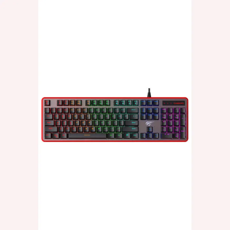 HAVİT GAMENOTE KB 870L RGB BACKLİT MEKANİK BLUE SWITCH TÜRKÇE SİYAH GAMİNG KLAVYE