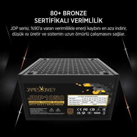 JAMES DONKEY JDP1050 APFC 80+ BRONZE 1050W PSU