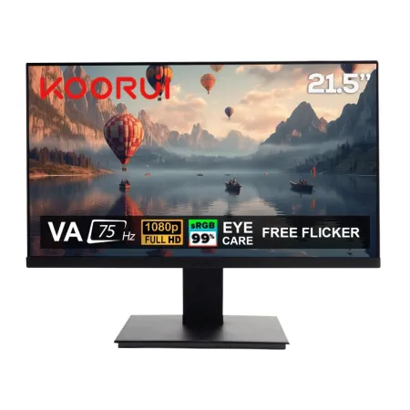 KOORUI 21.5" 22N1 LED 75Hz MONİTÖR SİYAH 6MS
