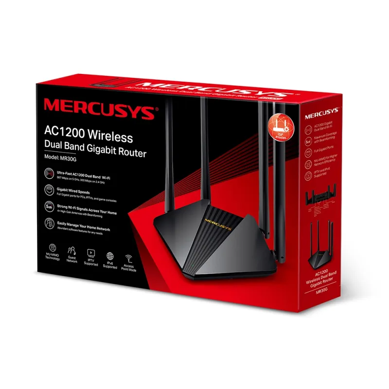 TP-LINK TP LINK MERCUSYS MR30G WI-FI6 DUALBAND ROUTER
